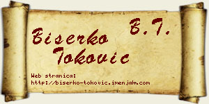Biserko Toković vizit kartica